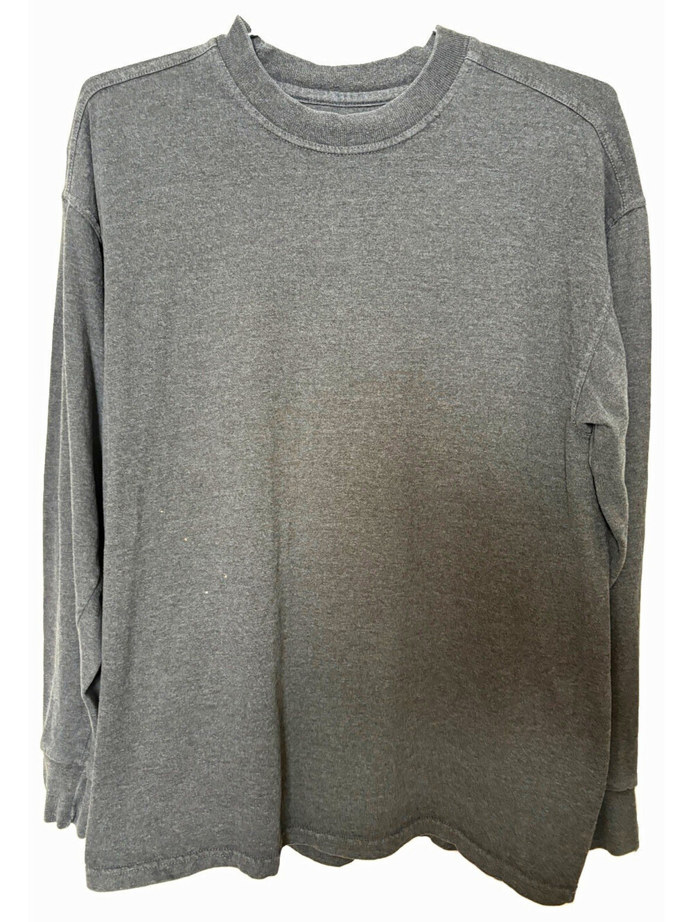 Vintage Heather Grey Long Sleeve Crewneck Shirt Unisex No Size/Tag